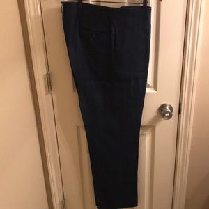 NEW Blue Flat Front Polo Ralph Lauren Linen Paints size 36 Regular.
